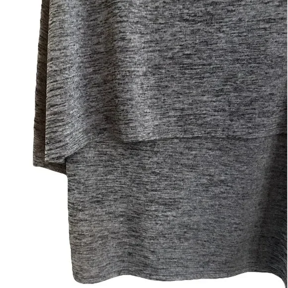 Joseph Ribkoff LDS Tunic Womens Sz 12 Silver Modal Layered V-Neck Lagenlook - Picture 4 of 13